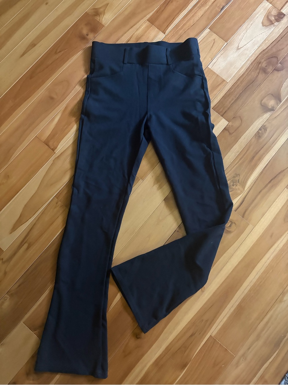 Pull On Slight Flare Dress Pants